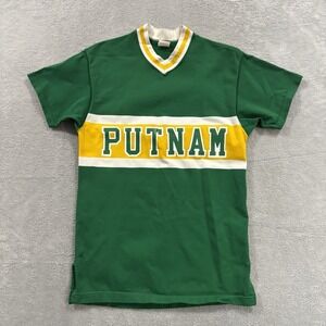 Vintage Rex Putnam Portland Athletic Baseball Football Jersey Size 40 Green 80s